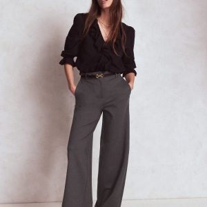 Belgravia Ponte Pants-Charcoal