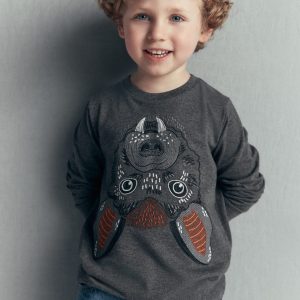 Glow Superstitch T-shirt-Shadow Grey Bat