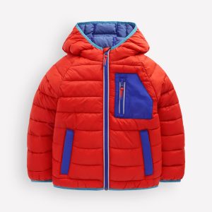 Pack-away Padded Jacket-Aurora Red