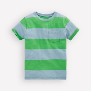 Everyday Short Sleeve T-Shirt-Parakeet Green/Vintage Blue