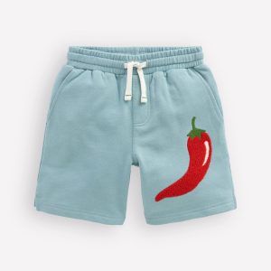 Fun Sweatshorts-Seamist Blue Chillies