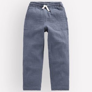 Double Cloth Summer Pants-North Sea Blue