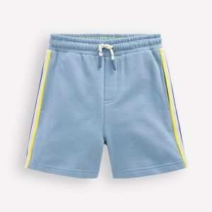 Colourblock Shorts-Blue Colourblock Side
