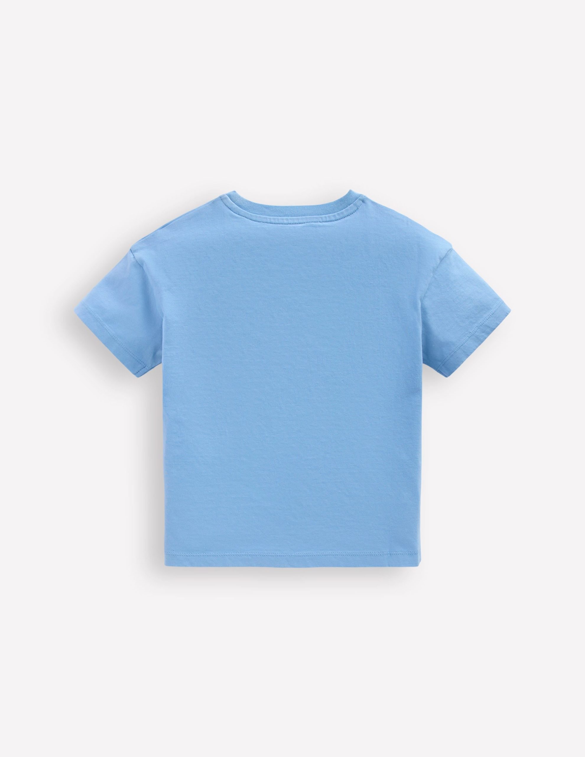 Short Sleeve Badge T-shirt-Glacier Blue Dino - Image 2