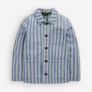 Twill Jacket-Grey Stripe
