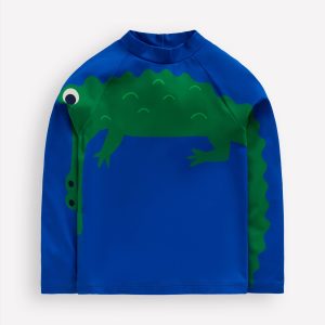 Sun Safe Fun Rash Vest-Blue Croc