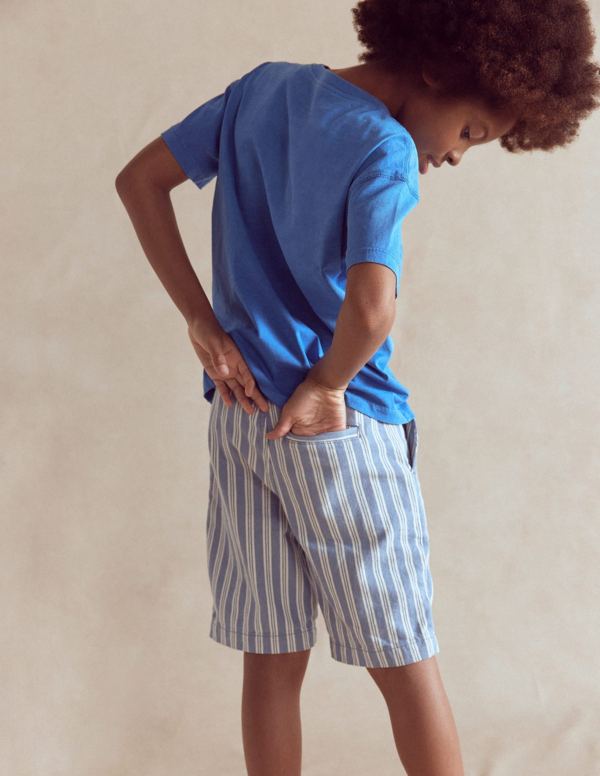 Smart Shorts-Light Blue Stripe - Image 2