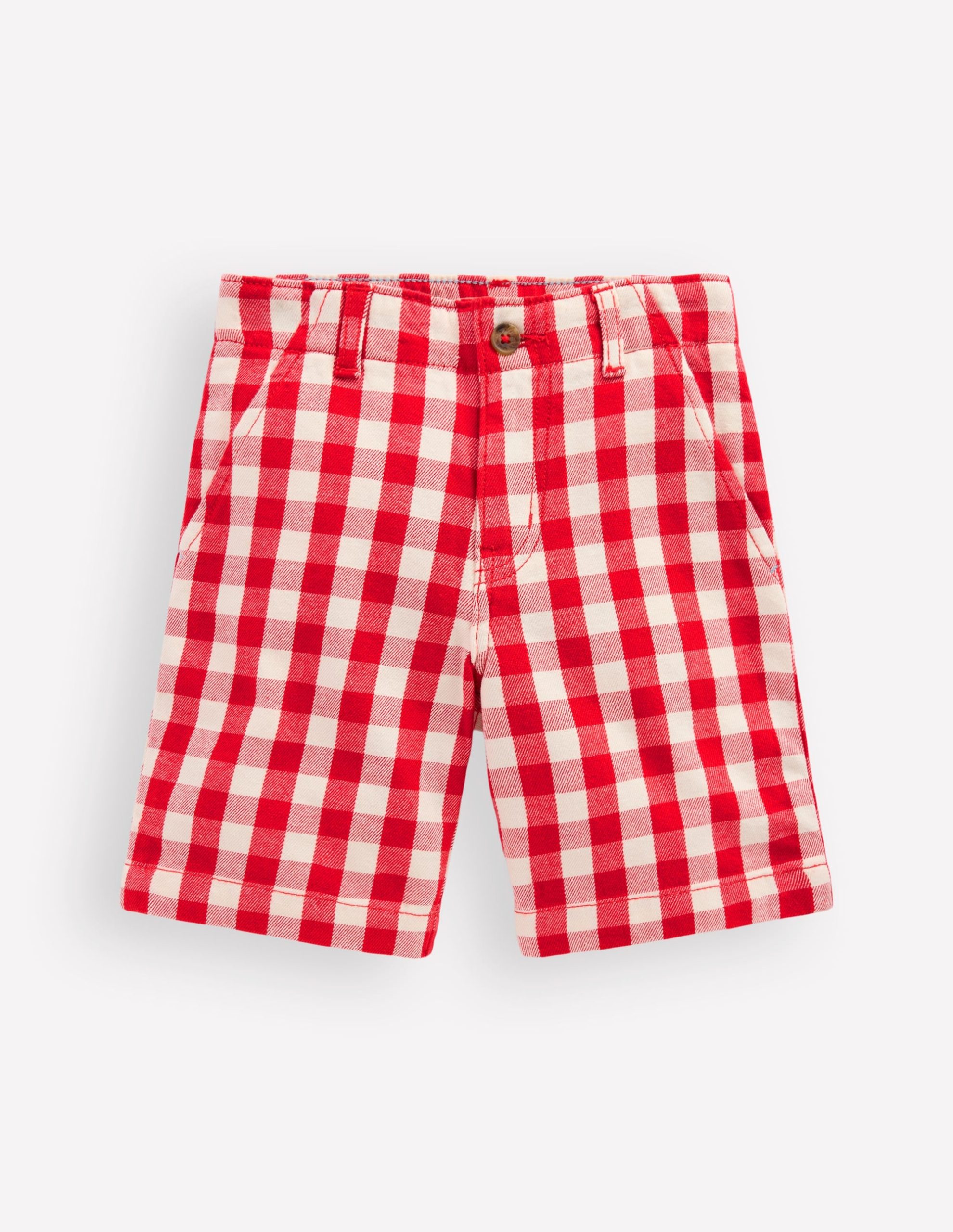 Smart Shorts-Red Gingham