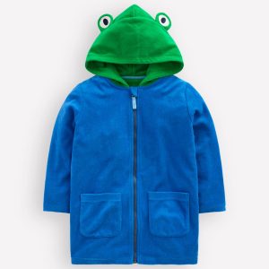 Fun Towelling Zip-up Throw On-Turtle