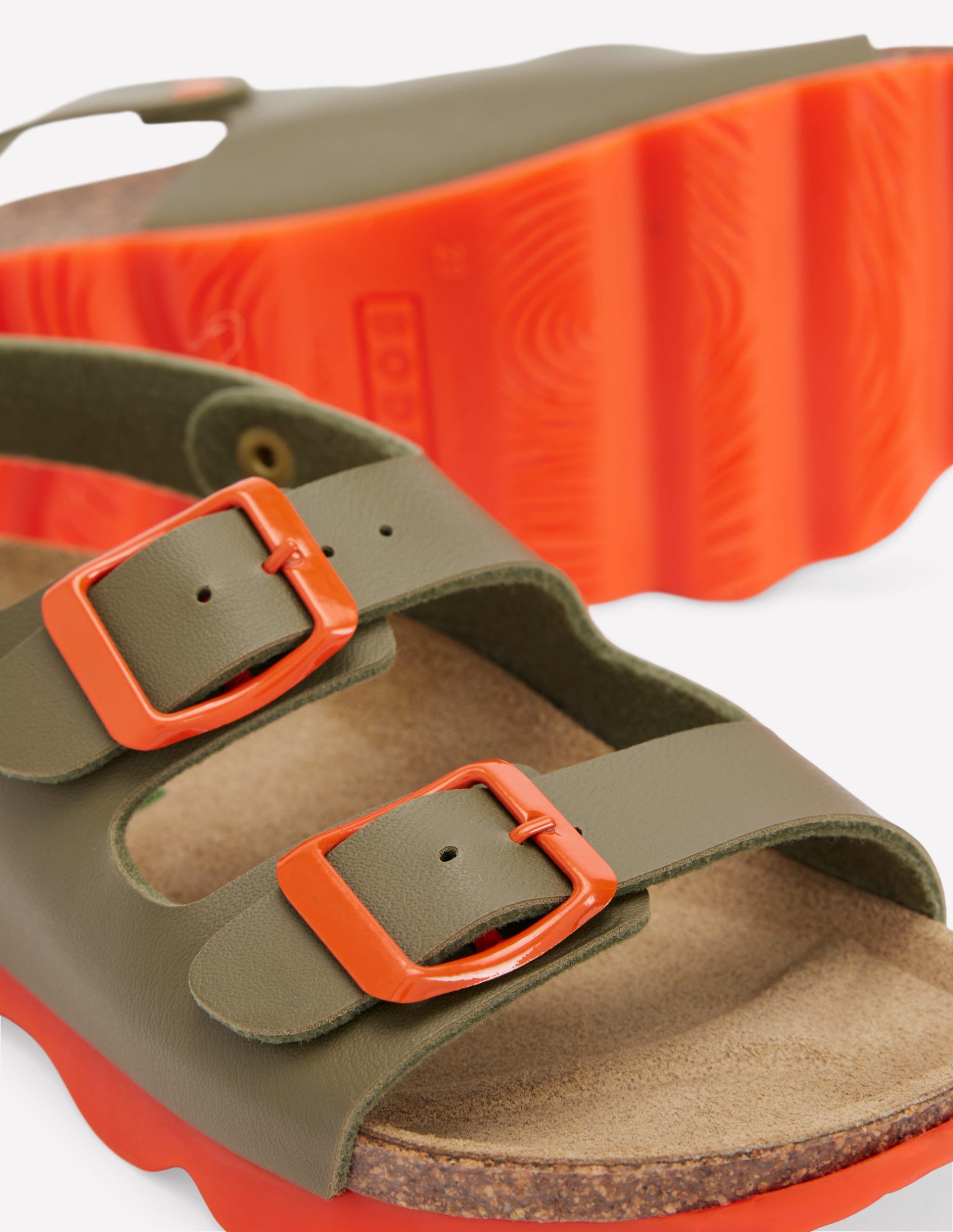 Colourblock Sandals-Green - Image 3