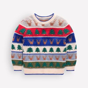 Fair Isle Jumper-Multi Christmas