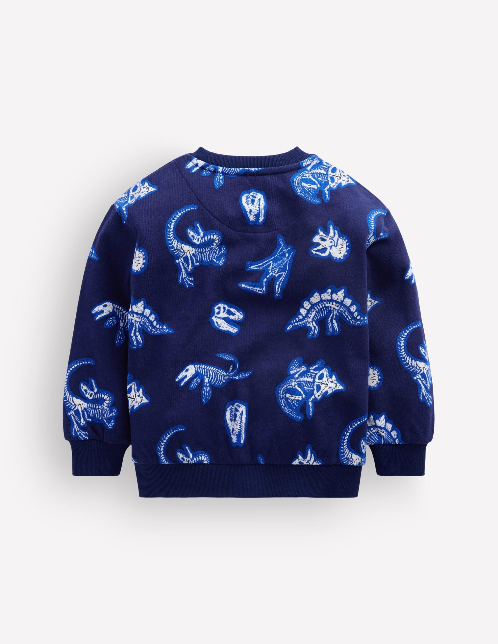 Glow-In-The-Dark Sweatshirt-College Navy Dino - Image 2
