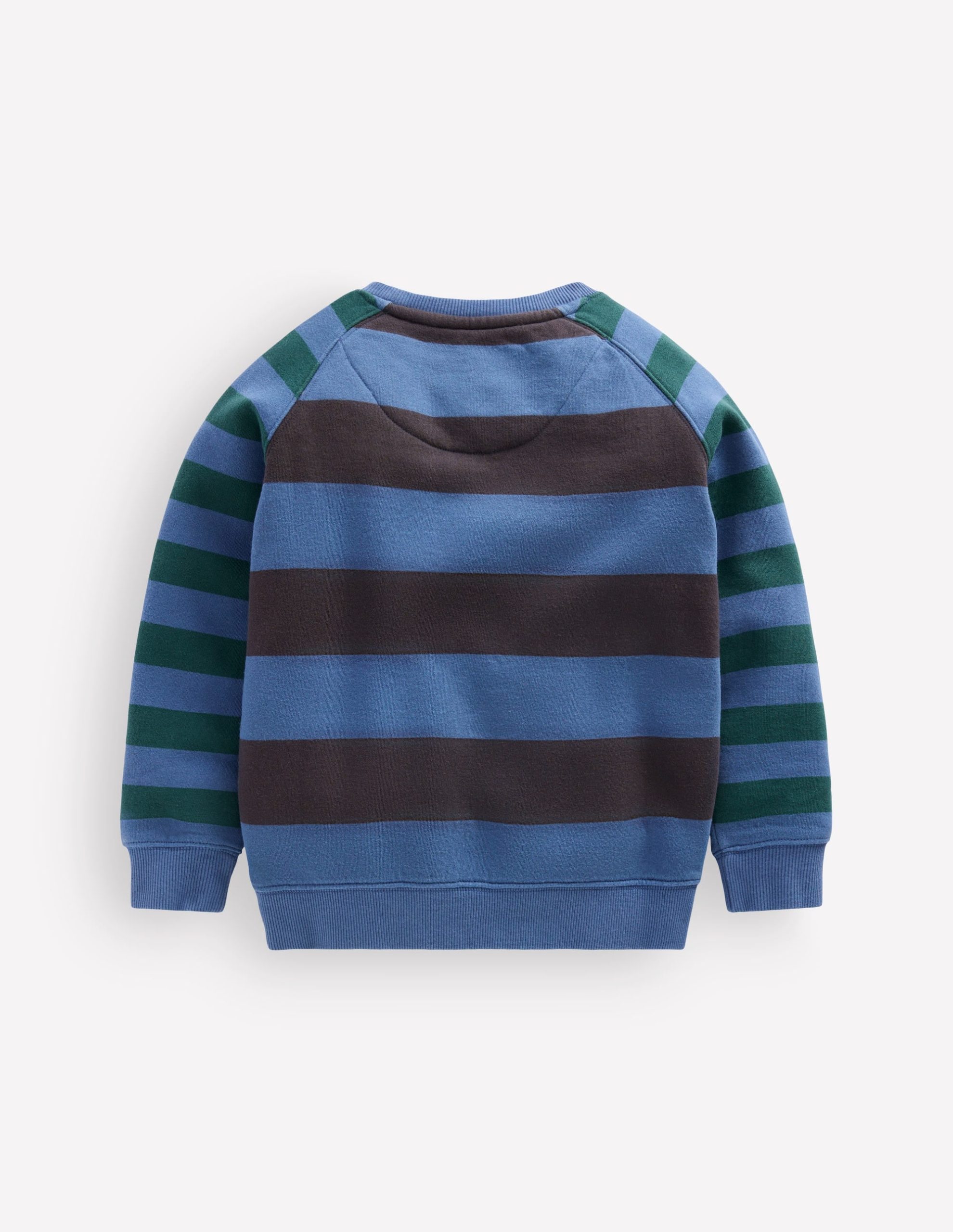 Colourblock Raglan-Blue Stripe - Image 2