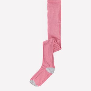 Ribbed Tights-Pink Haze