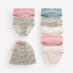 7-pack Pointelle Underwear-Patchwork ditsy floral