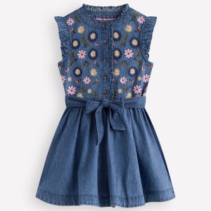Ruffle Shirt Dress-Mid Vintage