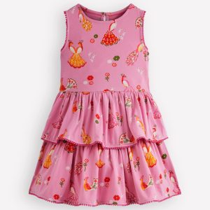 Tiered Jersey Sundress-Peacock