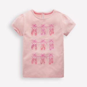 Puff Sleeve Superstitch Top-French Pink Ballet Shoes