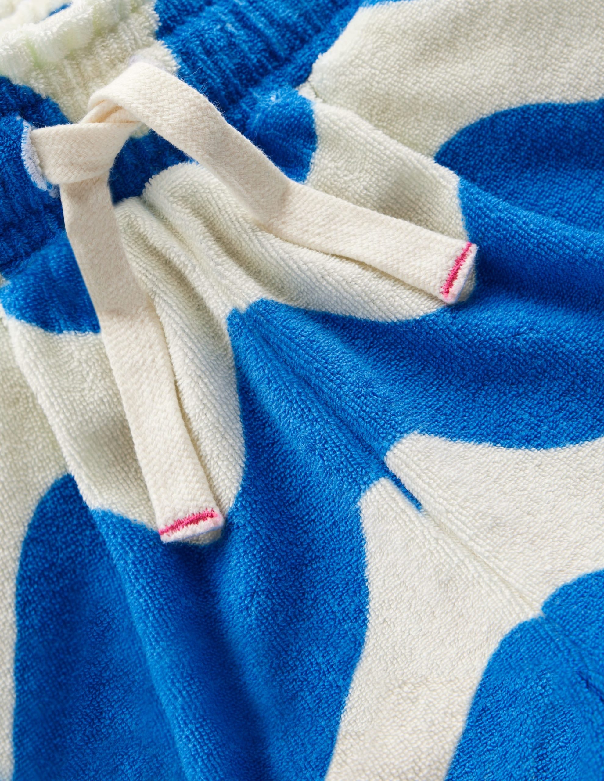 Towelling Ruffle Shorts-Blue Wave - Image 3