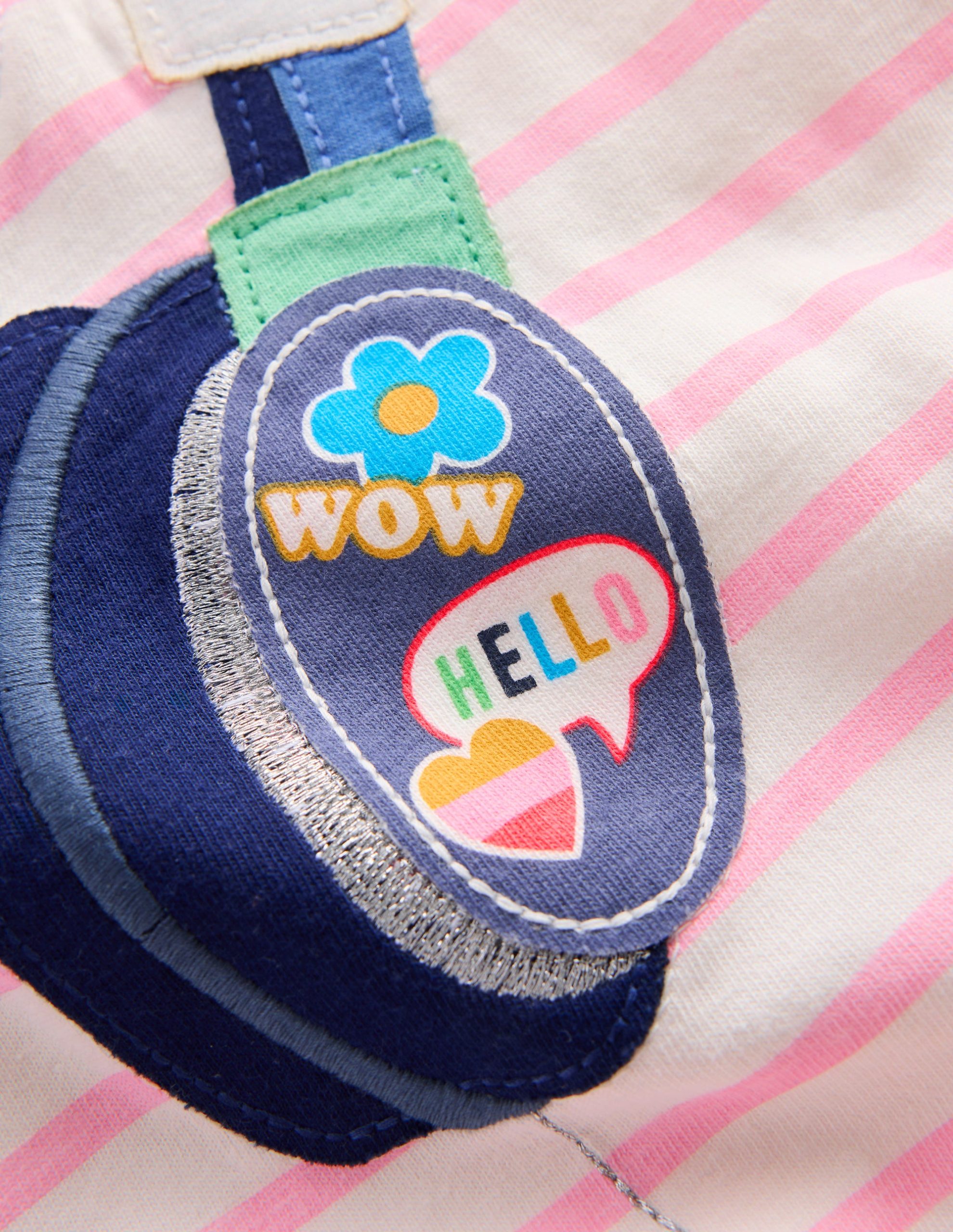 Easy Applique T-shirt-Formica Pink/ Ivory Headphones - Image 3