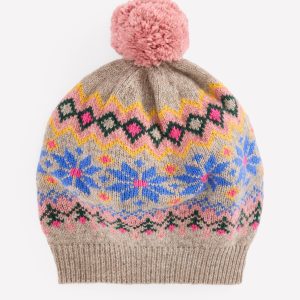 Fair Isle Beret-Mink Melange