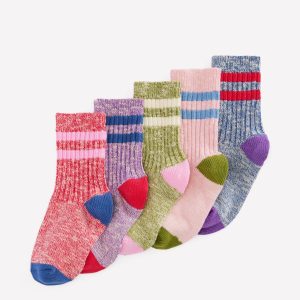 5-pack Twist Socks-Multi Stripes