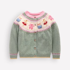 Edie Fair Isle Cardigan-Csarite Green Polar Post