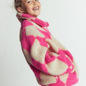 Collared Borg Jacket-Argyle