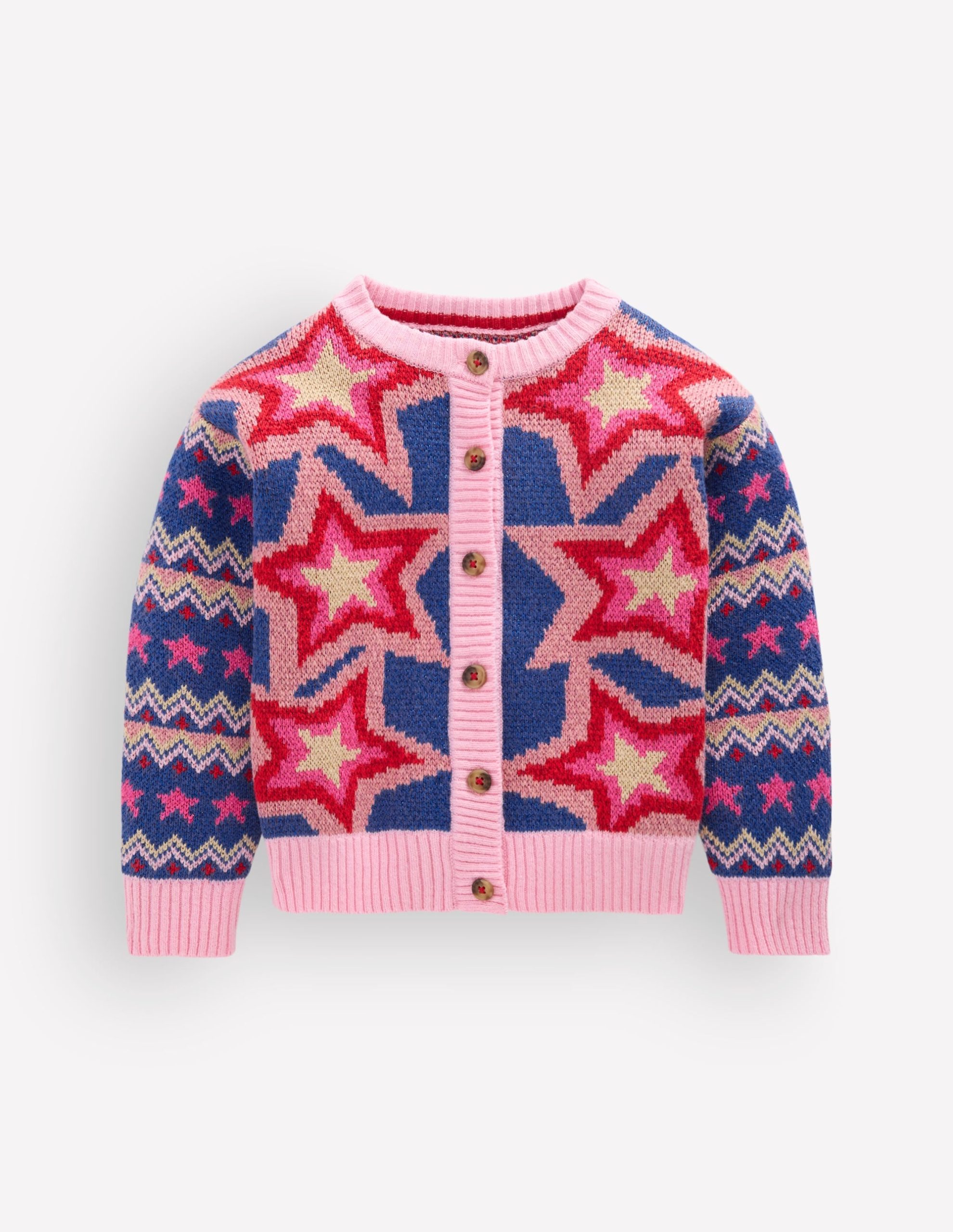 Fun Cardigan-Multi Sparkle Stars