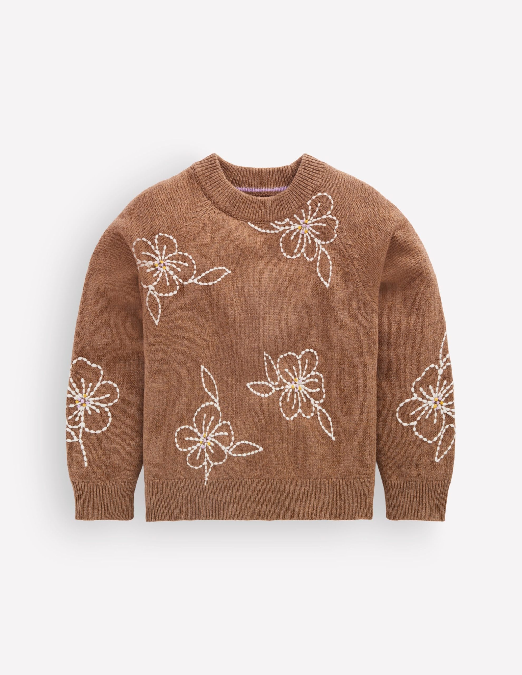 Crew Neck Sweater-Tortoise Shell Marl