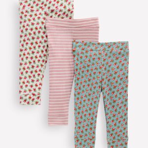 3-pack Pointelle Leggings-Multi Floral