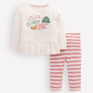 Appliqu?? Jersey Play Set-Ivory Farm