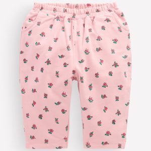 Jersey Pull-on Pants-Pink Vintage Ditsy Floral
