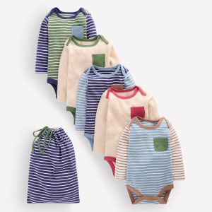 5-pack Cotton Bodies-Multi Stripe