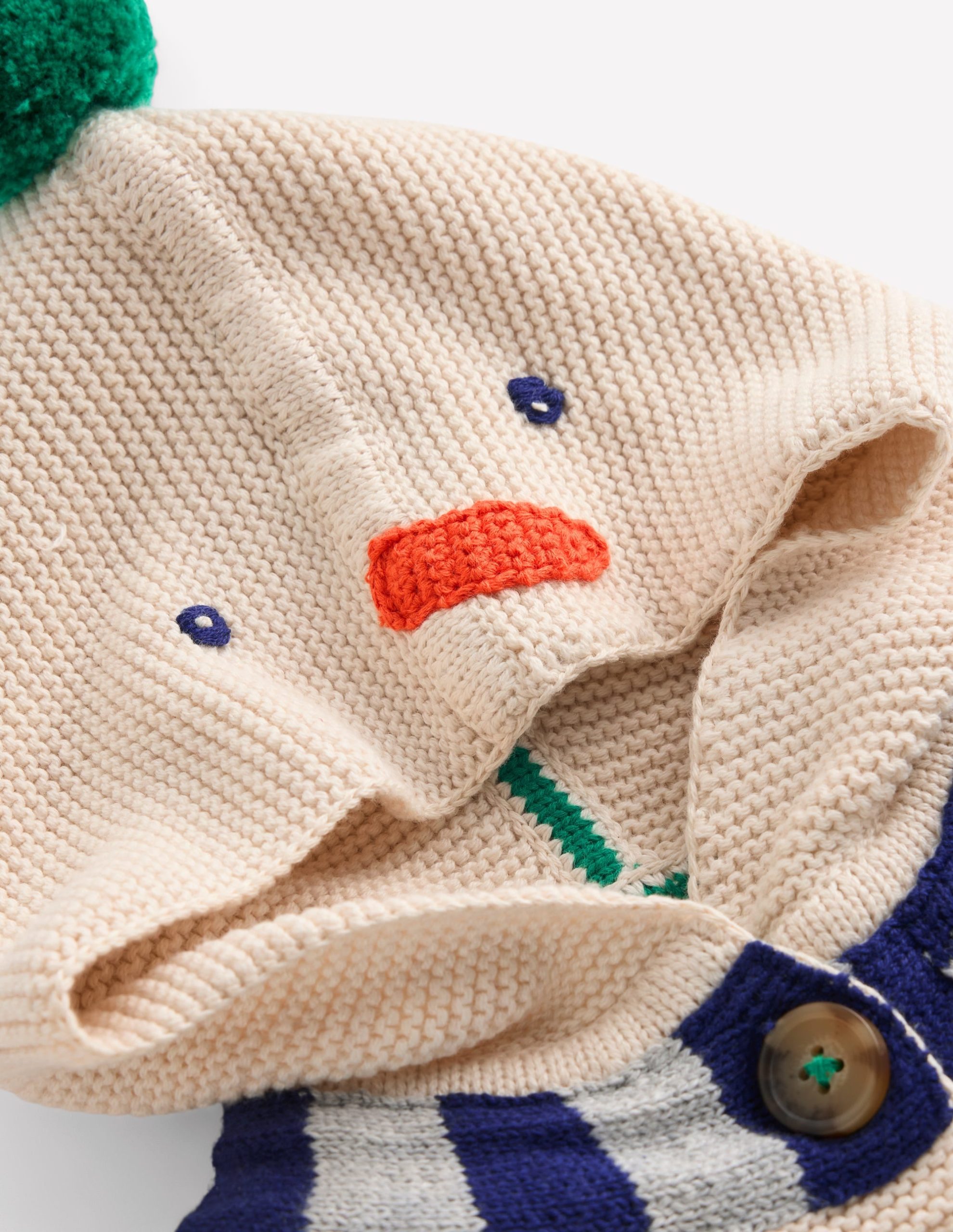 Novelty Cotton Knitted Jacket-Snowman - Image 3
