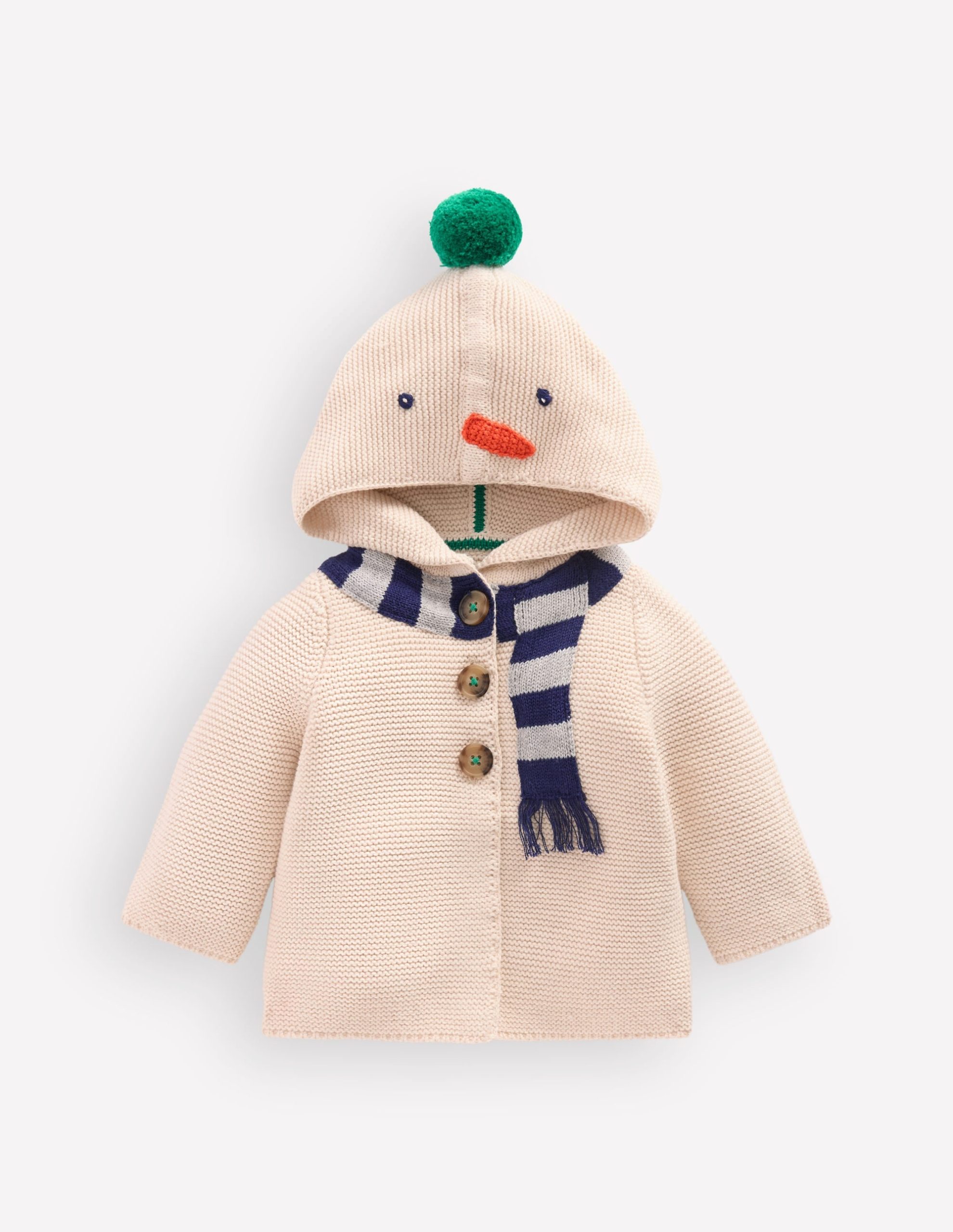 Novelty Cotton Knitted Jacket-Snowman