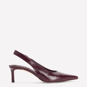 Hope Slingback Heels-Wine