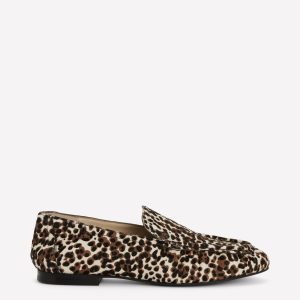 Dinah Everyday Flexi Loafers-Black and Ivory Speckled