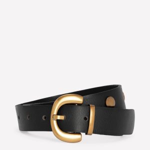 Stud Buckle Belt-Black