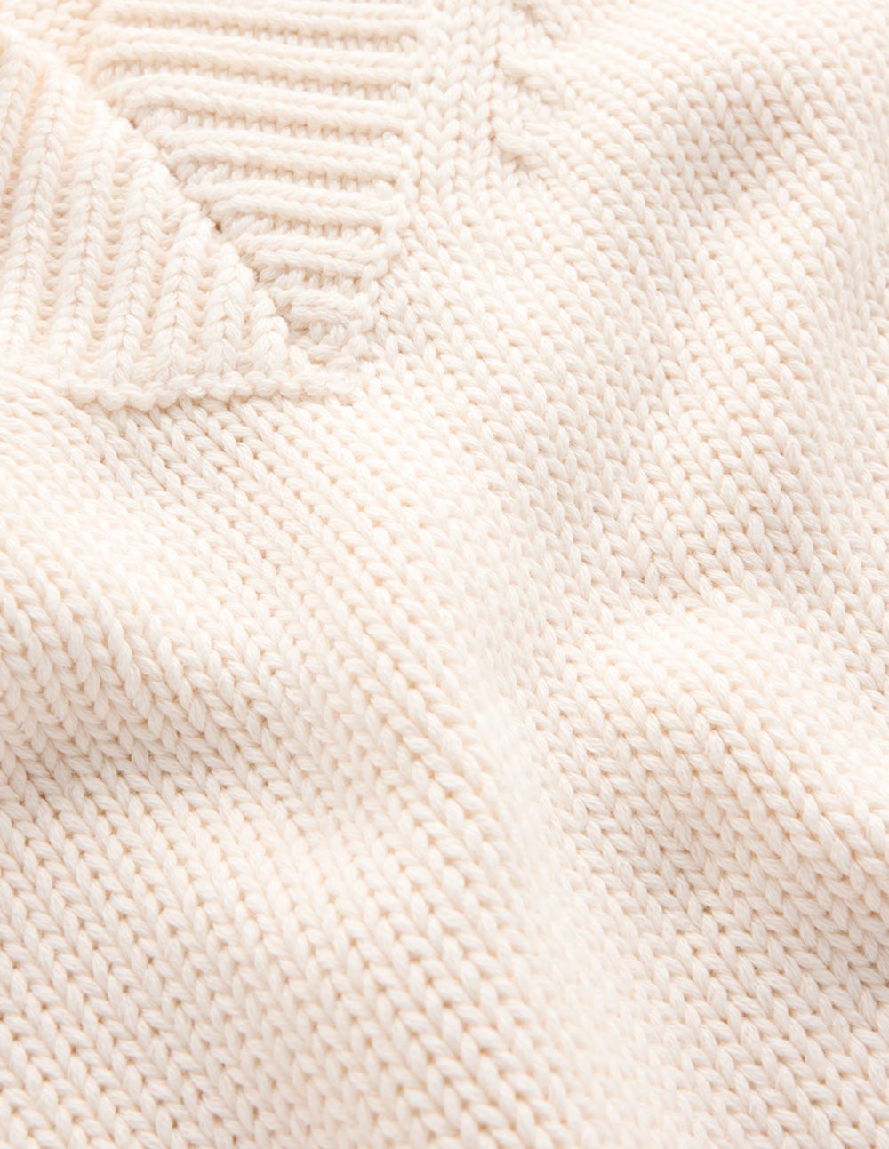 Lucy Cotton V-neck Sweater-Ivory - Image 9