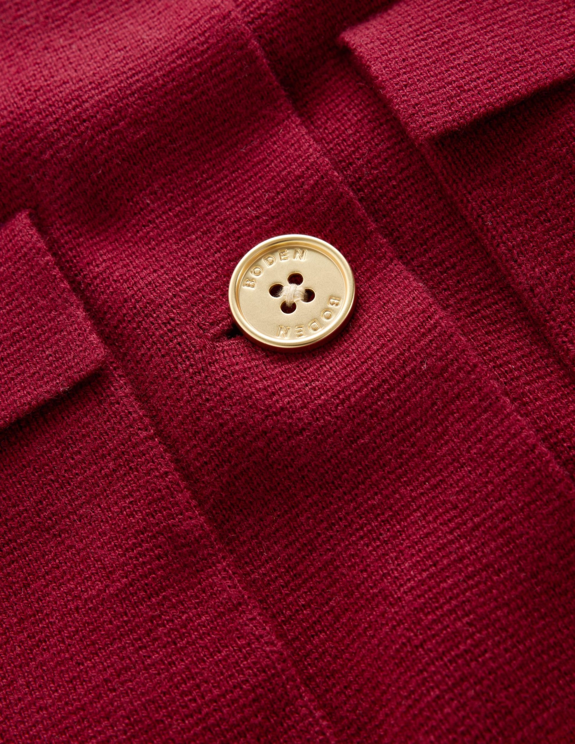 Phoebe Collared Knitted Jacket-Merlot - Image 6