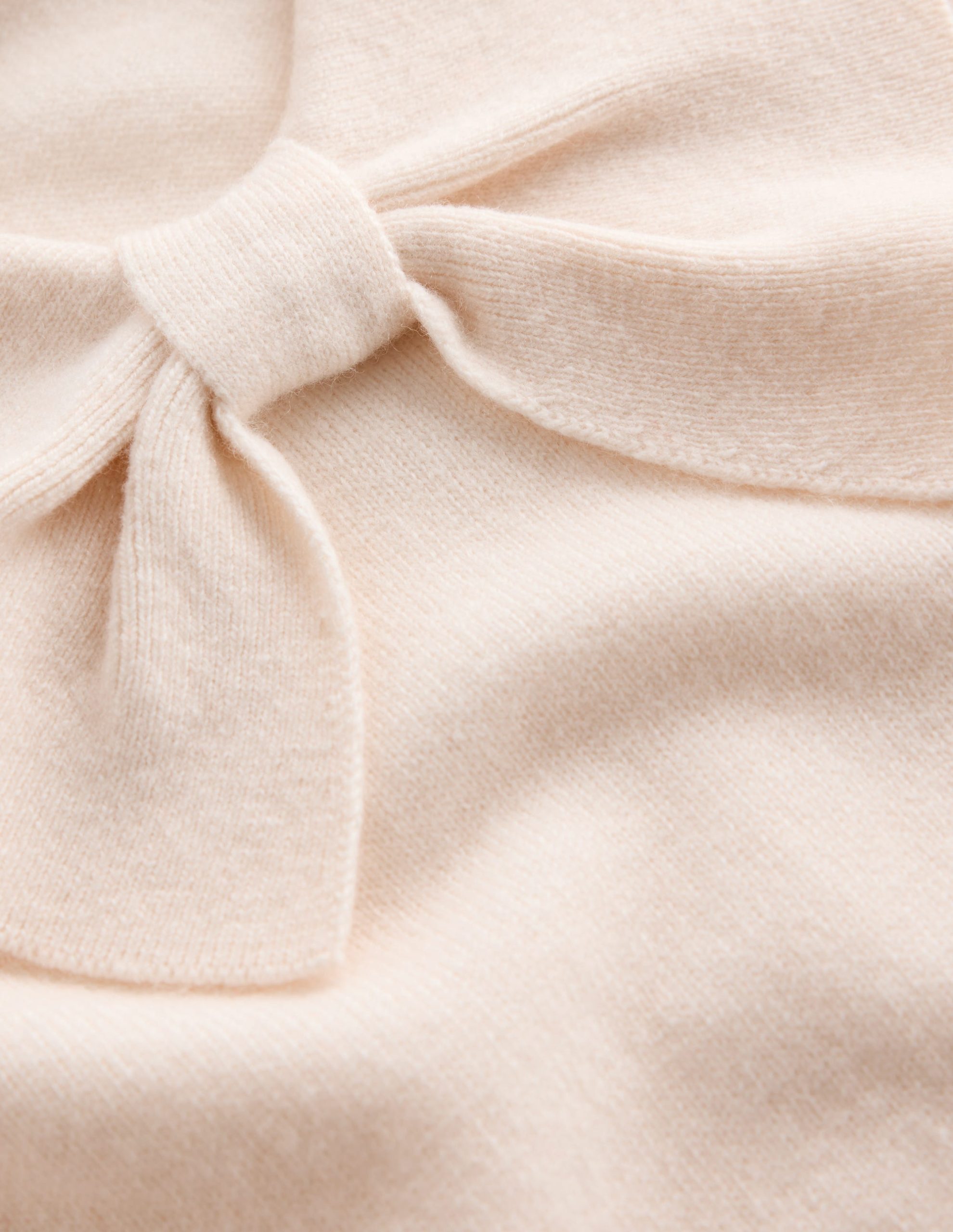 Bow Neck Knitted Sweater-Ivory - Image 6