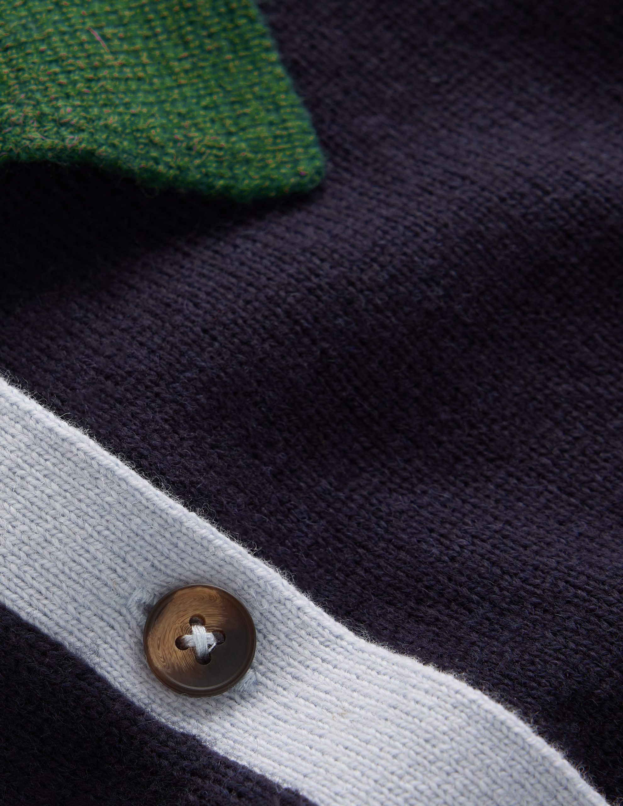 Ariadne Wool Blend Cardigan-Navy Colour Block - Image 6