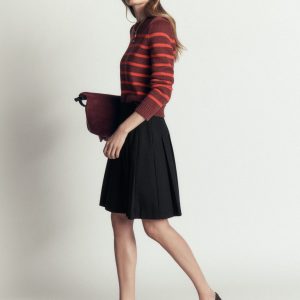 Aya Ponte Skirt-Black