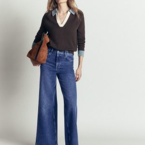 High Rise Wide Leg Jeans-Mid Vintage