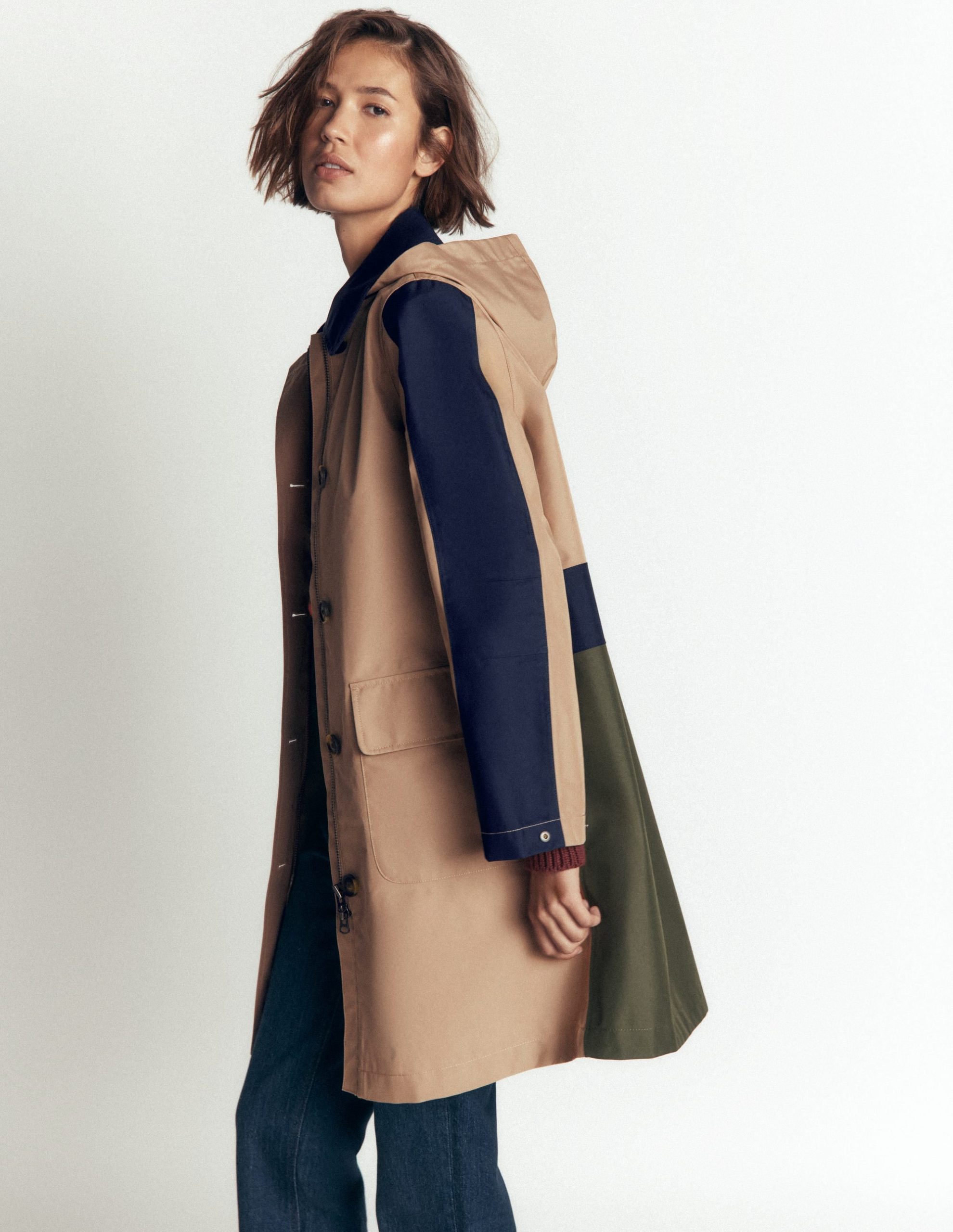 Colour block Raincoat-Amphora - Image 4