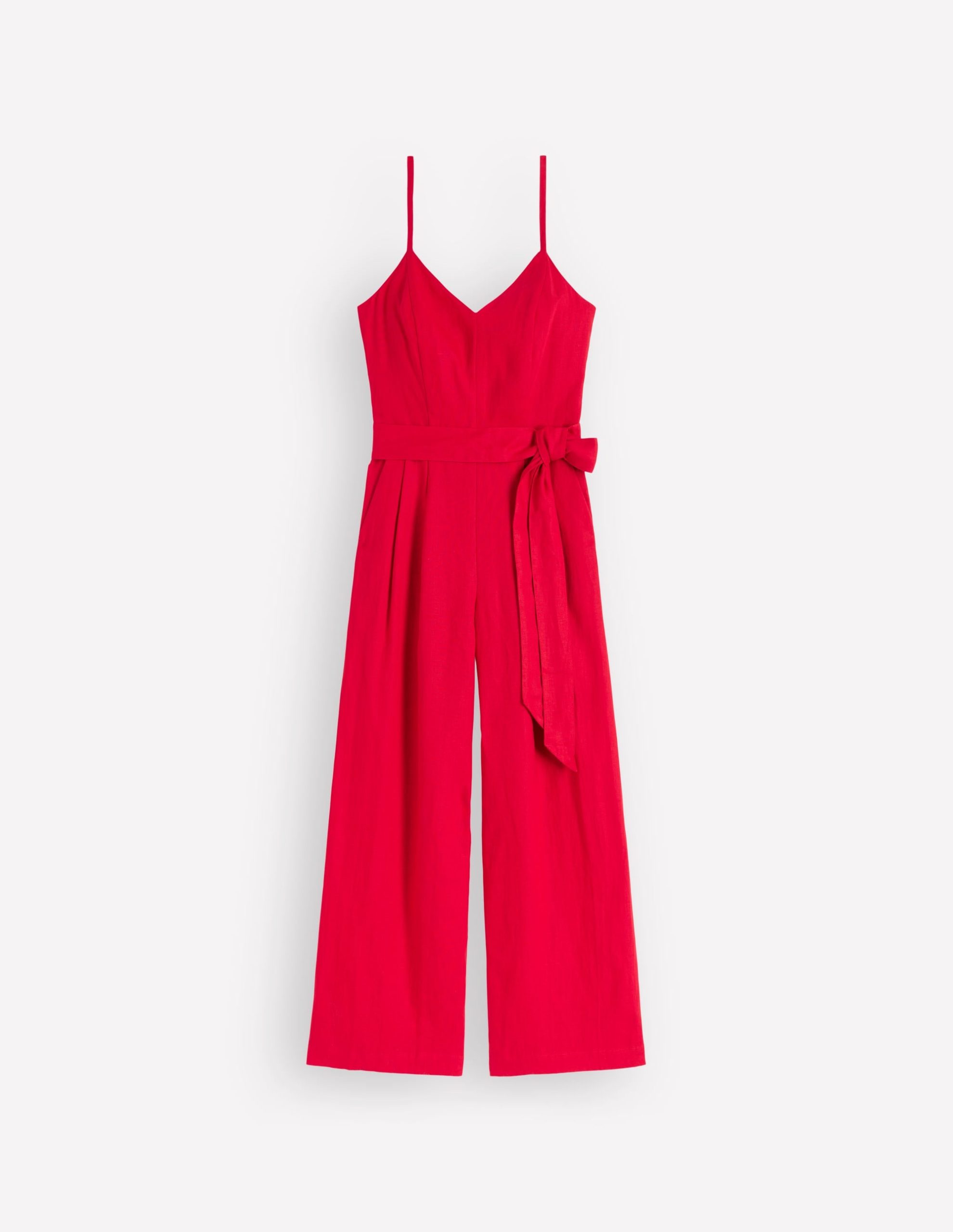 Linen Strappy Jumpsuit-Salsa - Image 7