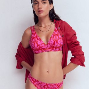Classic Bikini Bottoms-Salsa. Ornamental Foliage
