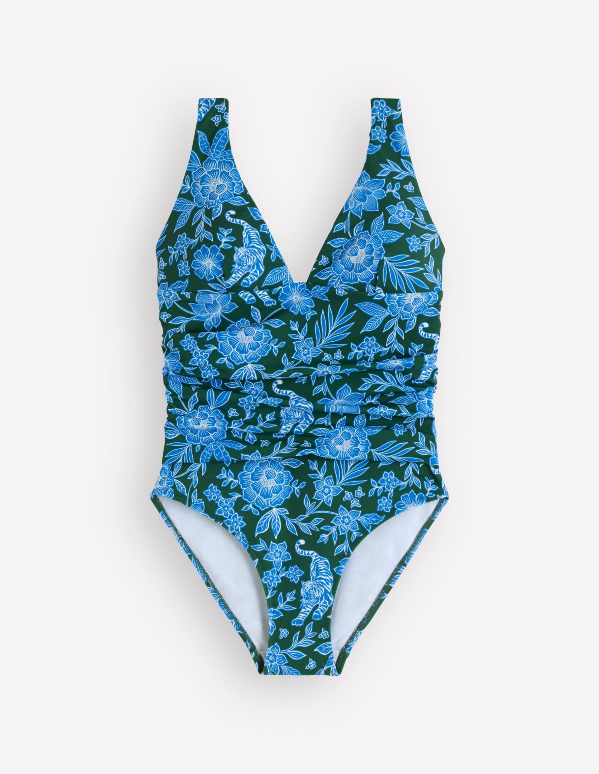 Mykonos Deep V Swimsuit-Dark Green. Paradise - Image 6