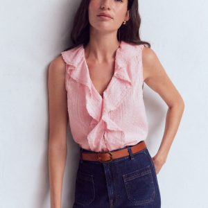 Eliza Sleeveless Top-French Pink